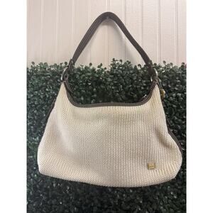 The Sak Tan and Brown Knit Easy Carry Shoulder Bag Purse